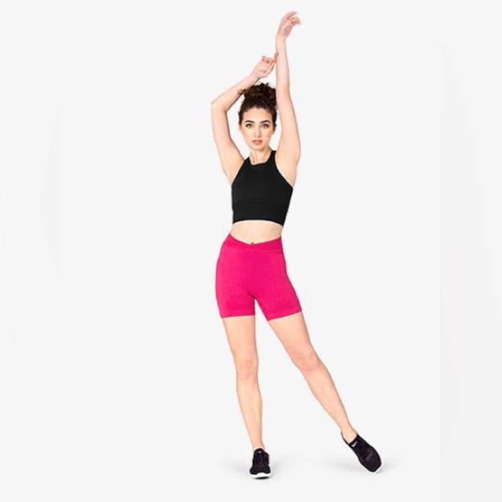 Free People Movement "Free Throw" High Rise Bike Shorts - Picture 1 of 8